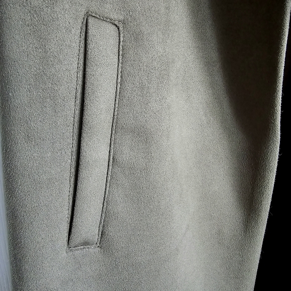 20%OFF Vegan suede Car Coat in Ivy green - Picture 8 of 13